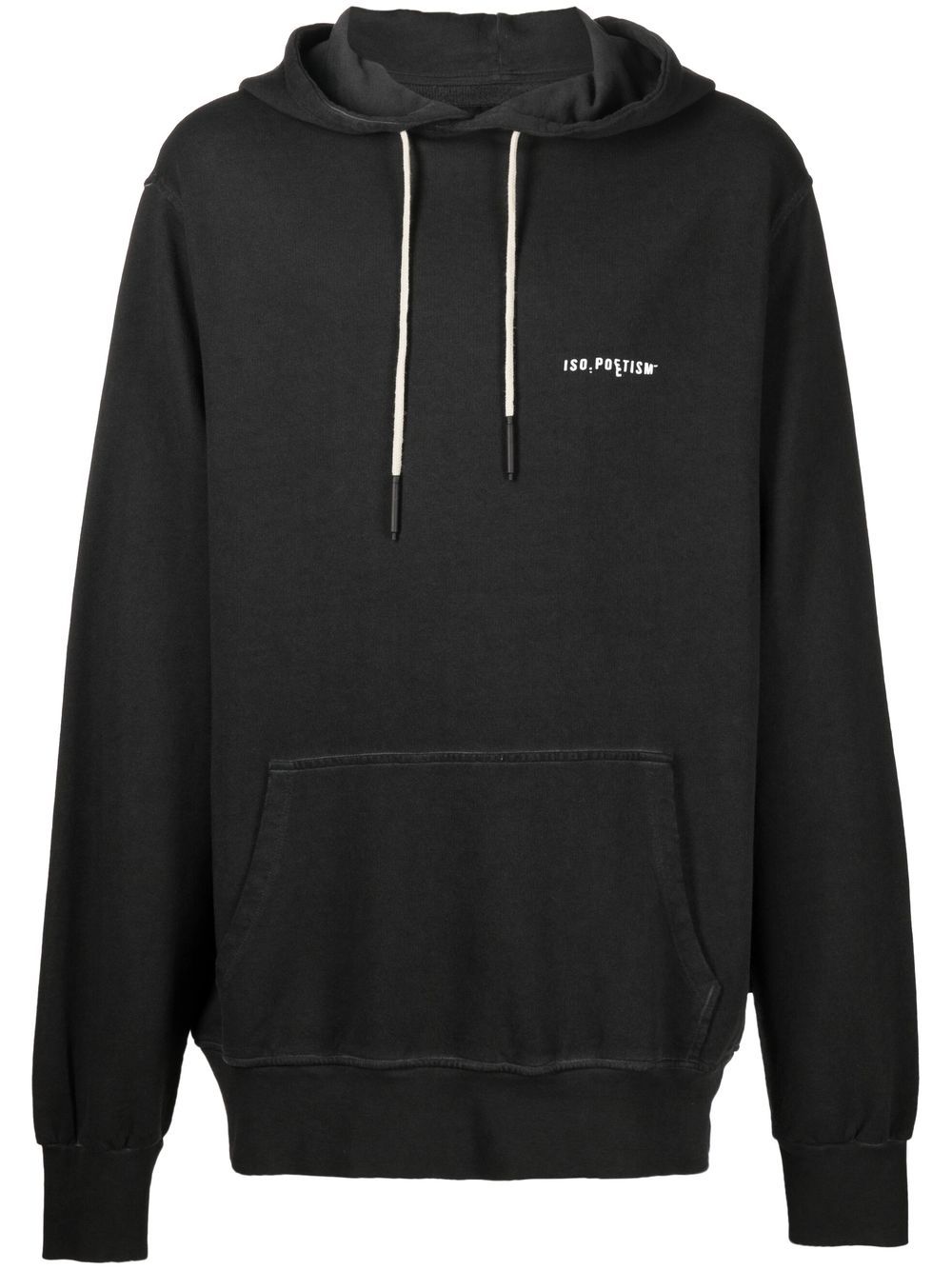 Logo-print cotton hoodie - Grey