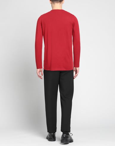 Man Sweater Red Size 40 Cotton