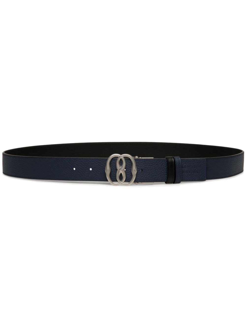 Iconic reversible leather belt - Black
