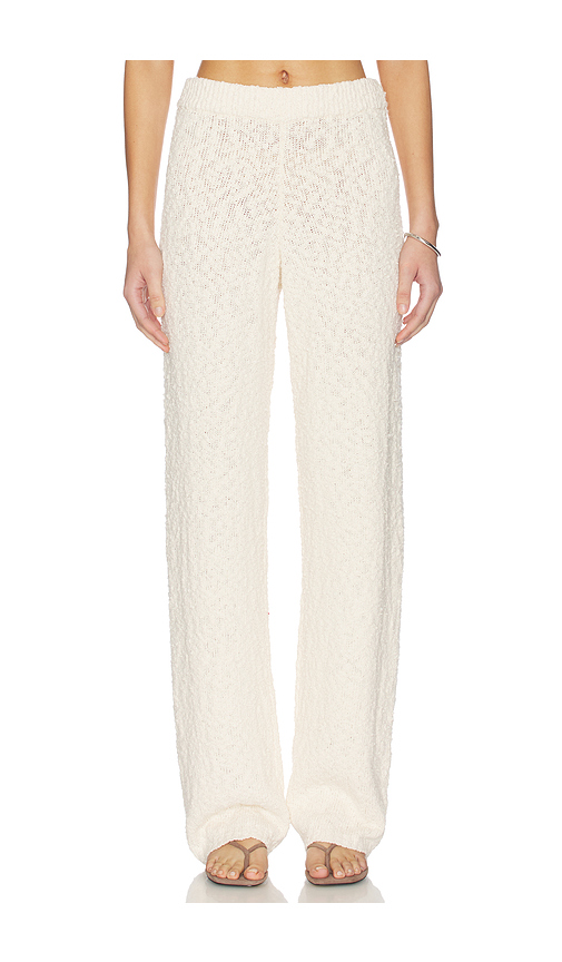 Tularosa Elio Lounge Pant in Ivory. L. Also in M, S, XL