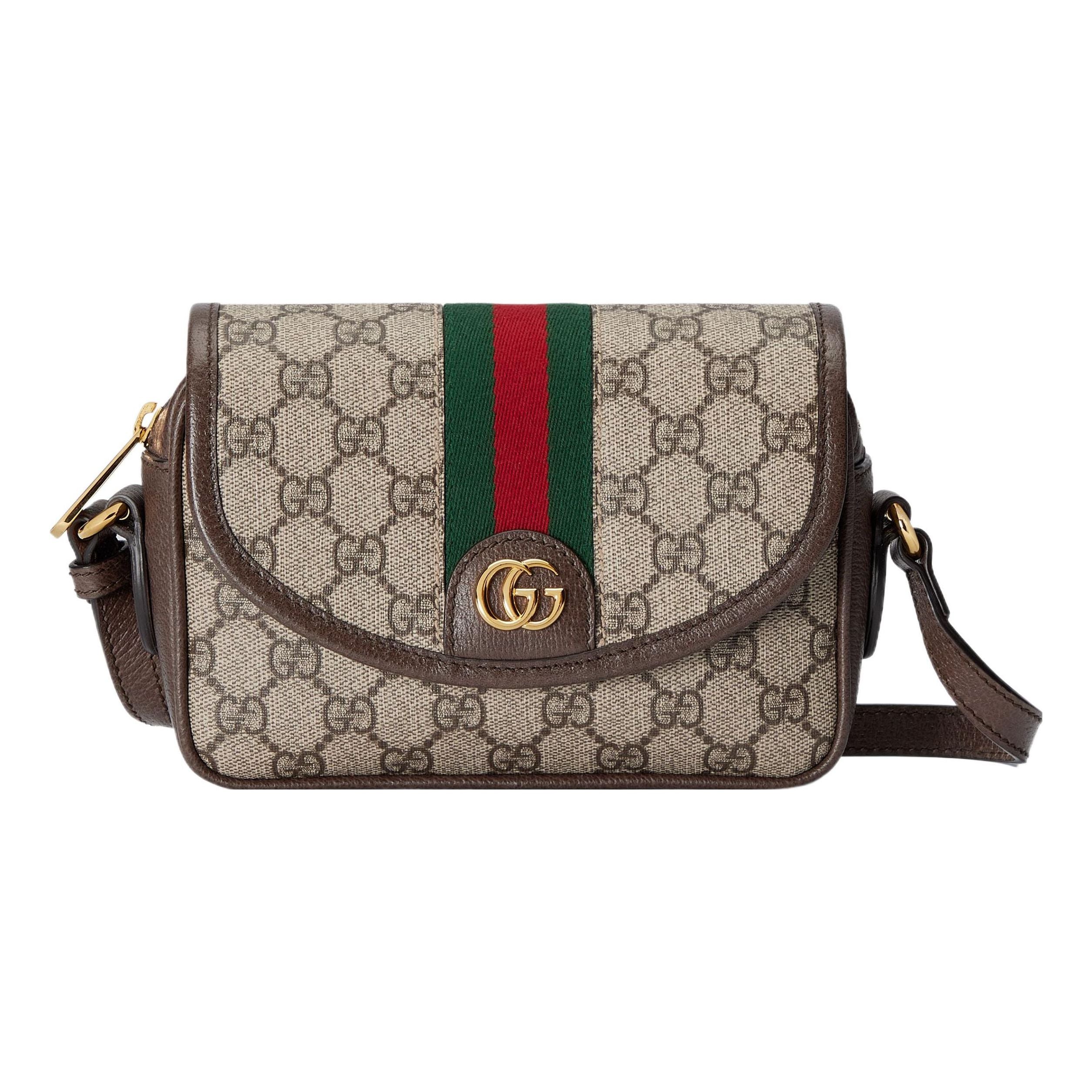 (WMNS) Ophidia GG Mini Shoulder Bag 'Beige'