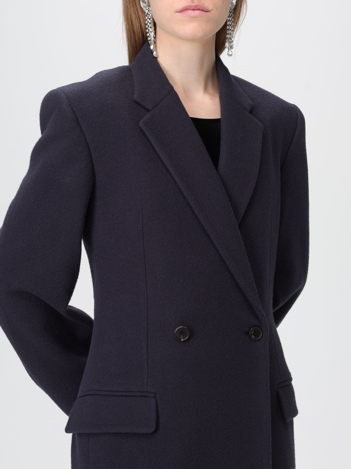 Coat Woman color Blue