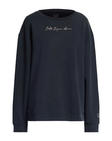 Woman Sweatshirt Black Size L Polyester, Modal, Elastane