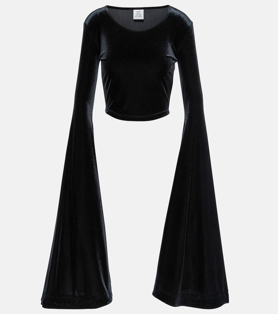 Velvet crop top