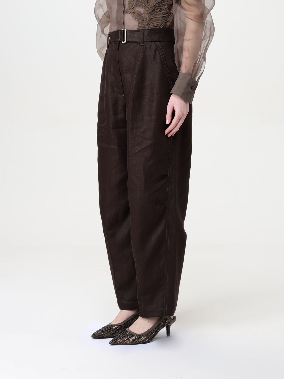 Pants Woman color Brown