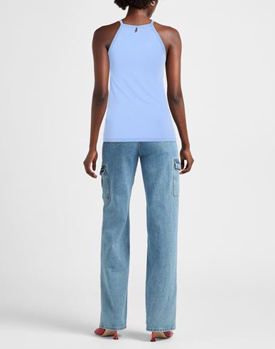 Woman Tank top Bright blue Size XS Viscose, Elastane