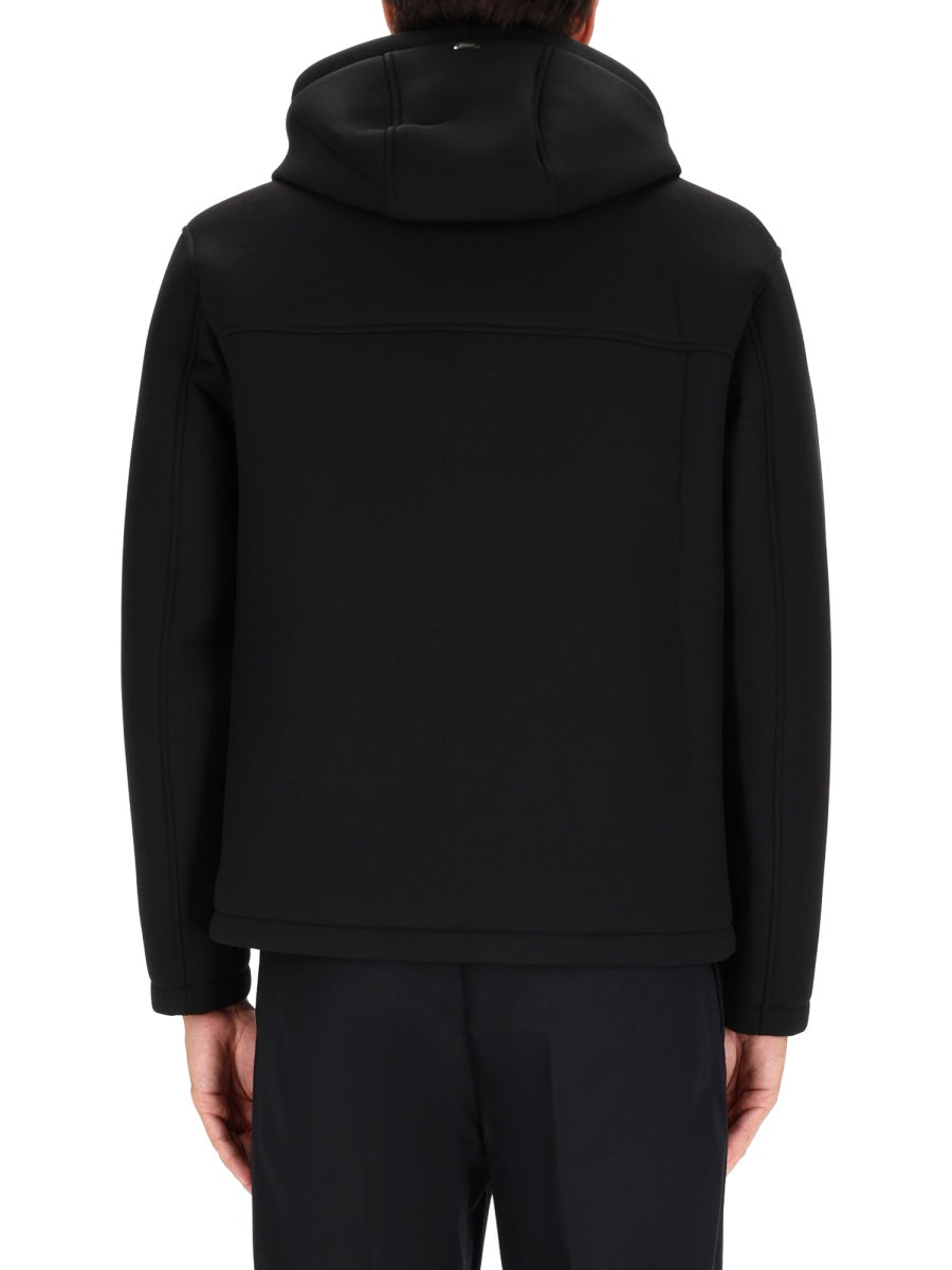 Hooded Zip-front Jacket