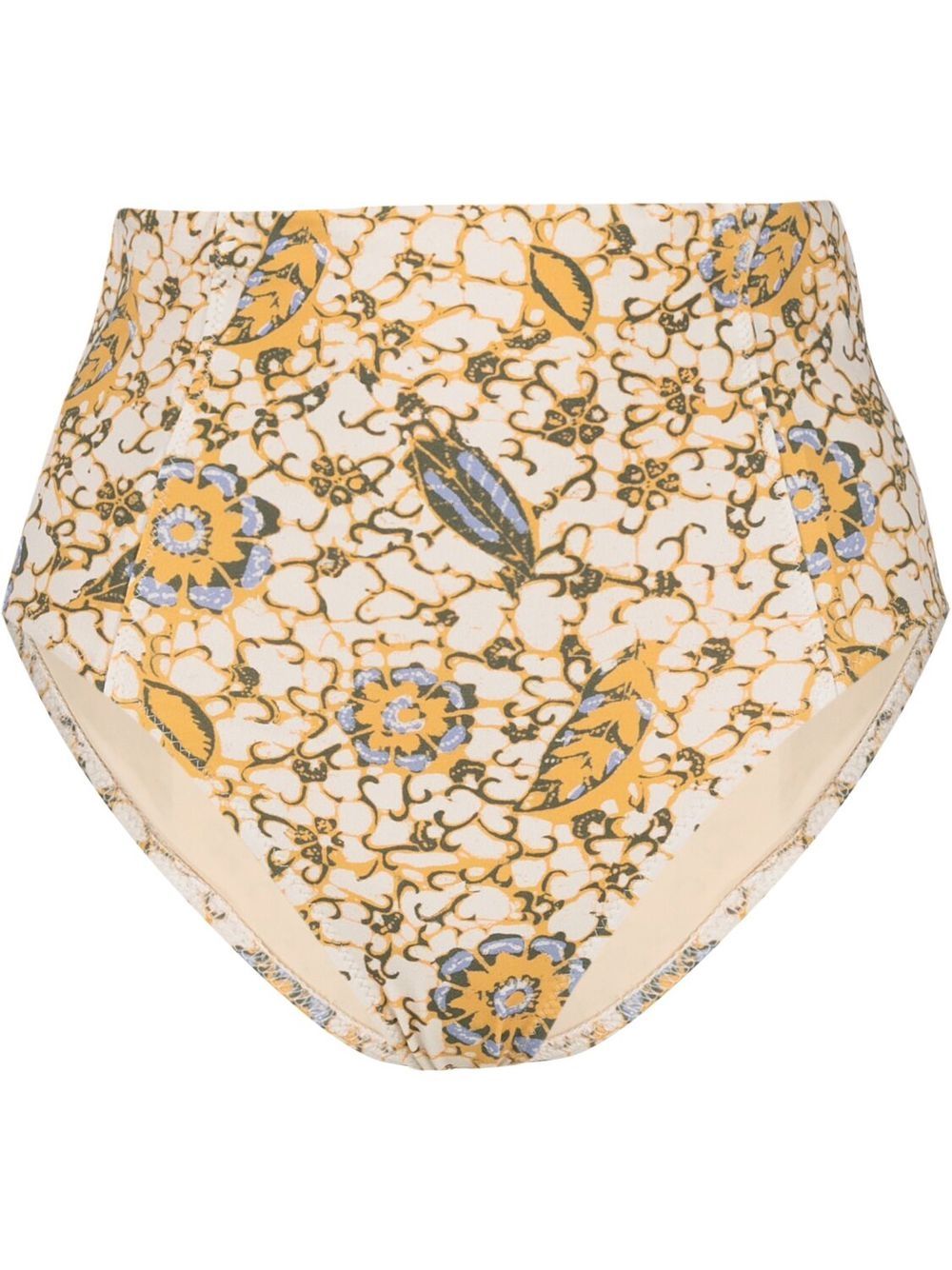 Zahara citrus-print bikini bottoms - Neutrals