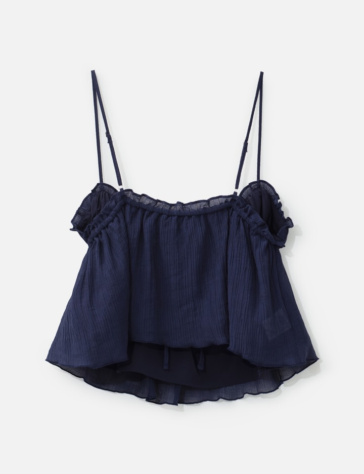 Shirred Crinkle Bustier