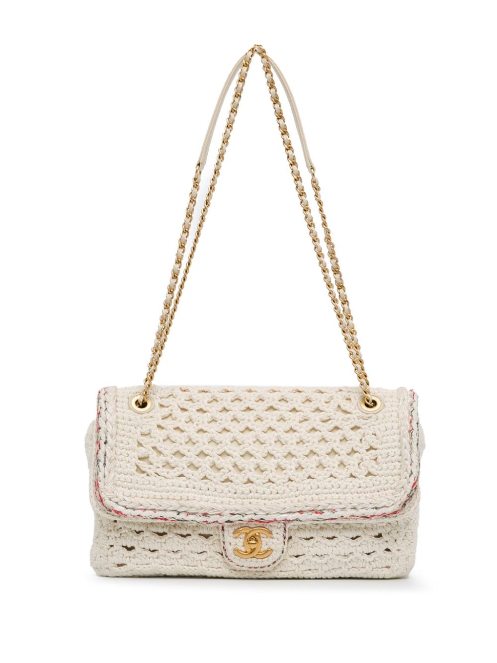 2016-2017 Crochet Cayo Coco Flap crossbody bag - White