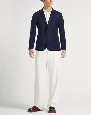 L. b.m. 1911 Man Blazer Navy Size 38 Virgin Wool