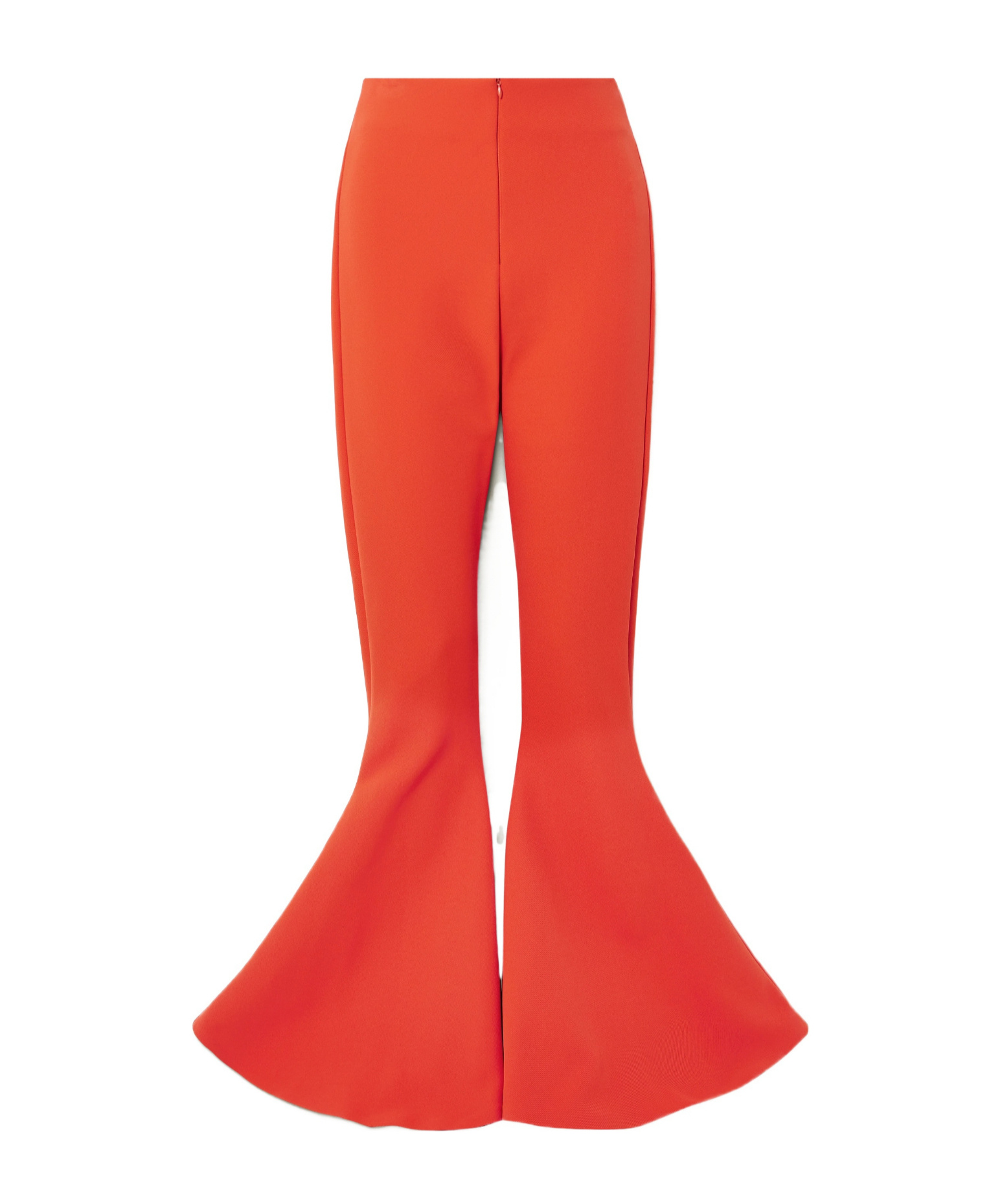 Draped stretch-twill flared pants
