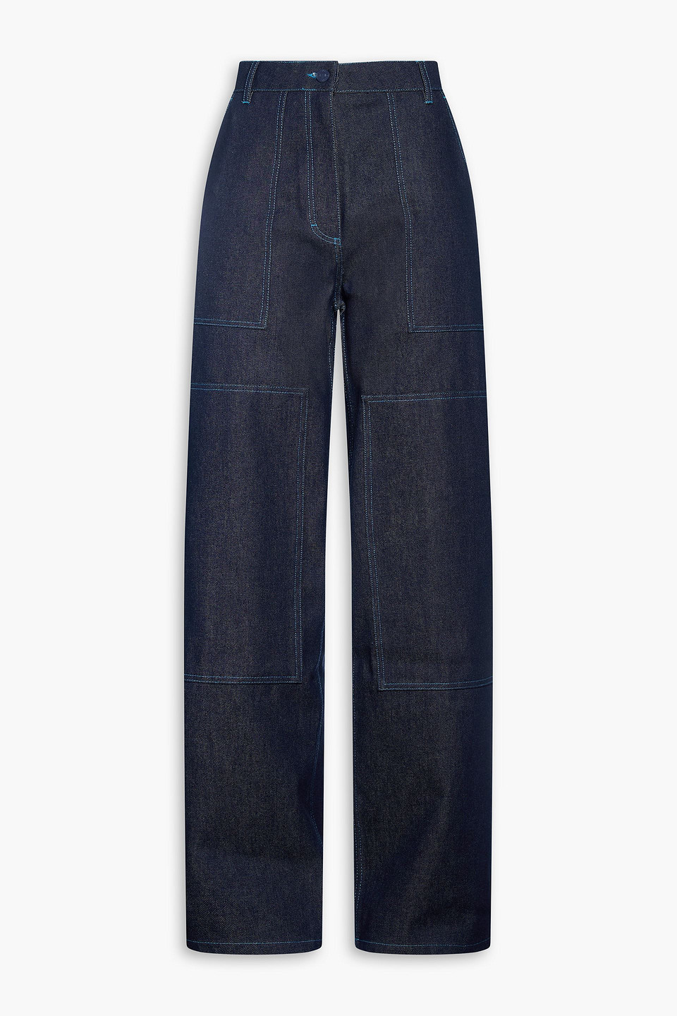 Omega high-rise wide-leg jeans