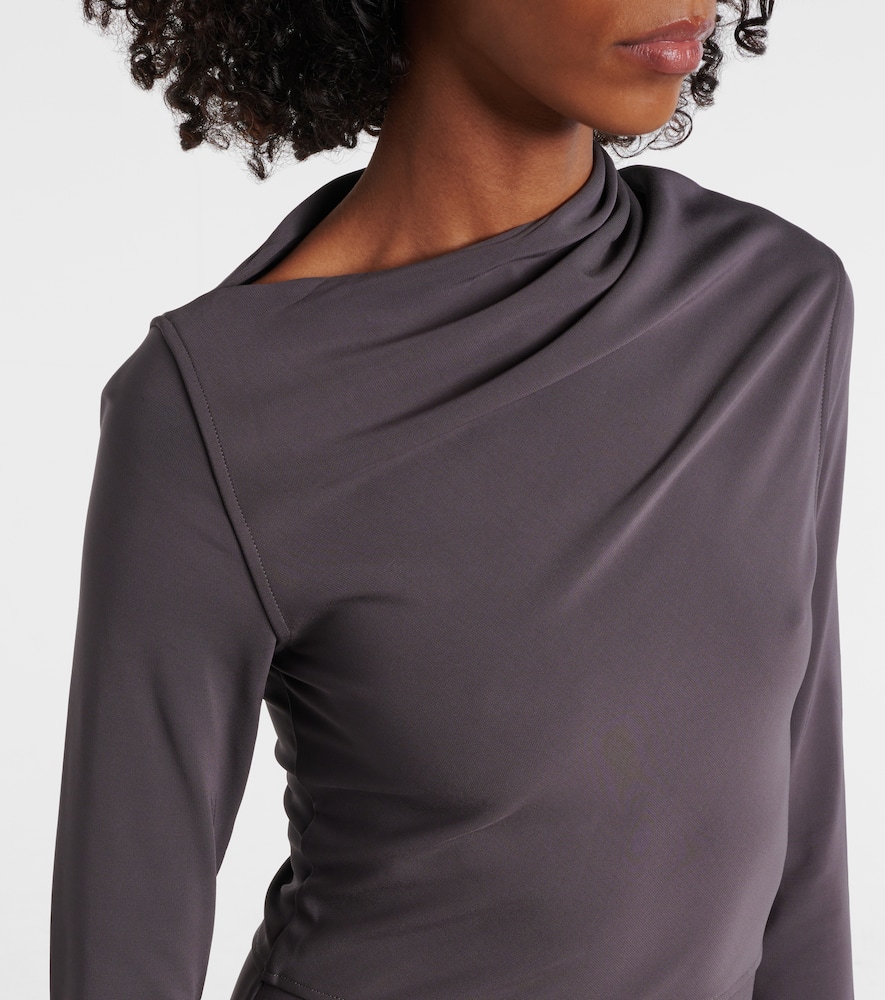Toteme Draped jersey midi dress
