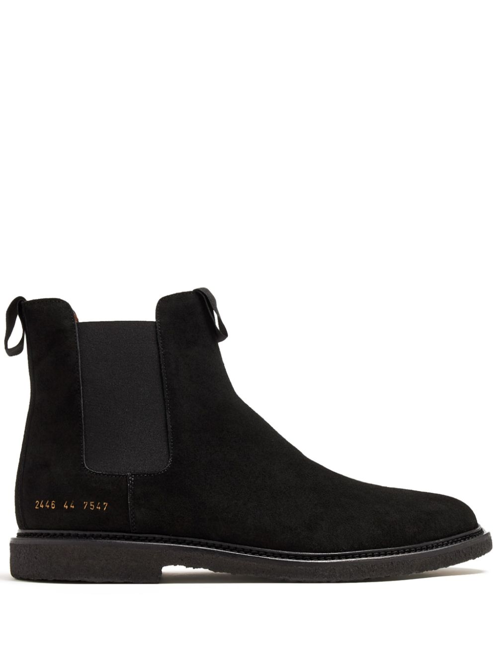 Waxed suede Chelsea boots - Brown