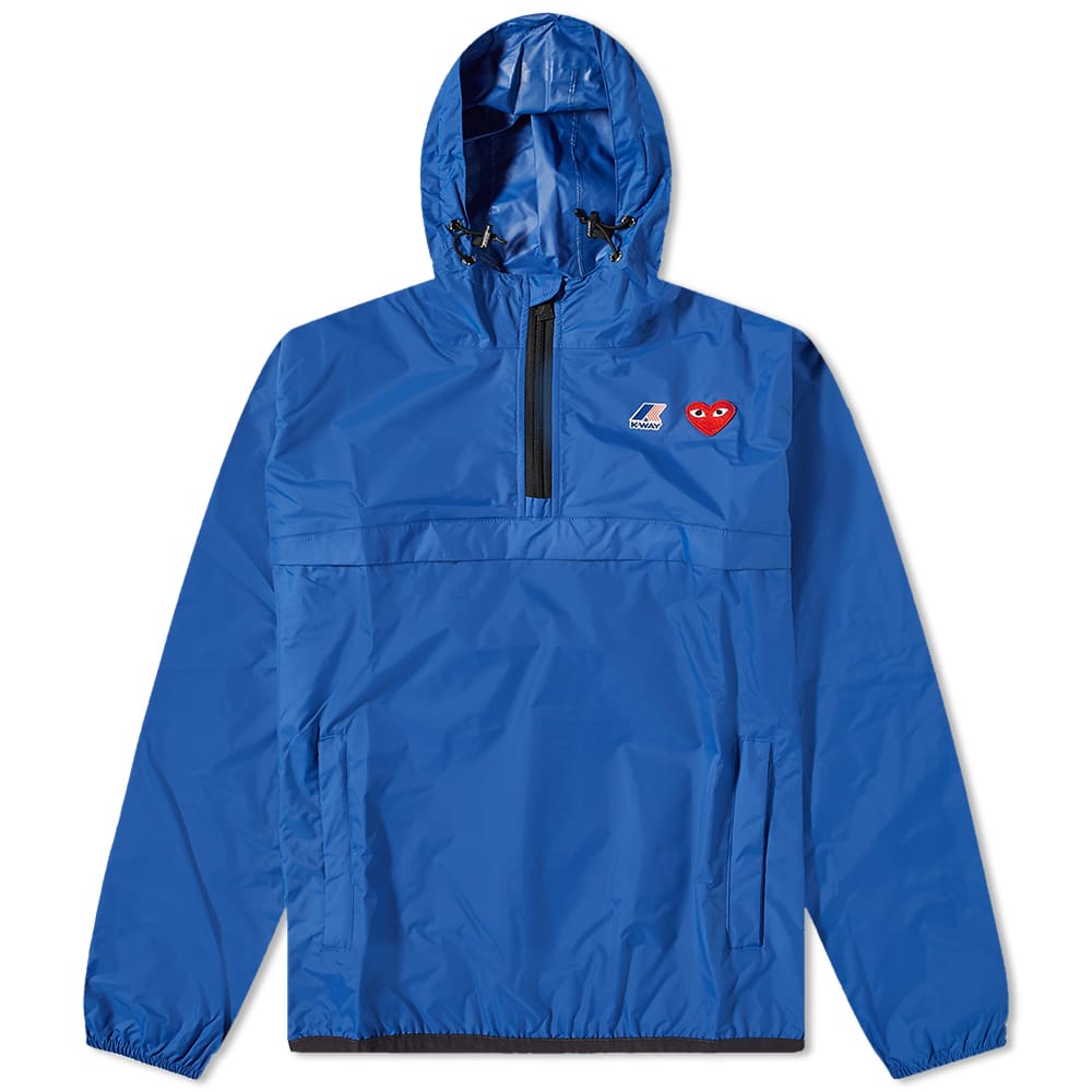 Men's x K-Way Half Zip Packable Jacket in Blue