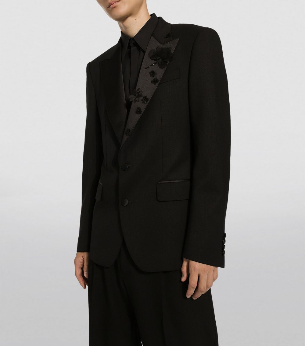 Embellished Single-Breasted Blazer
