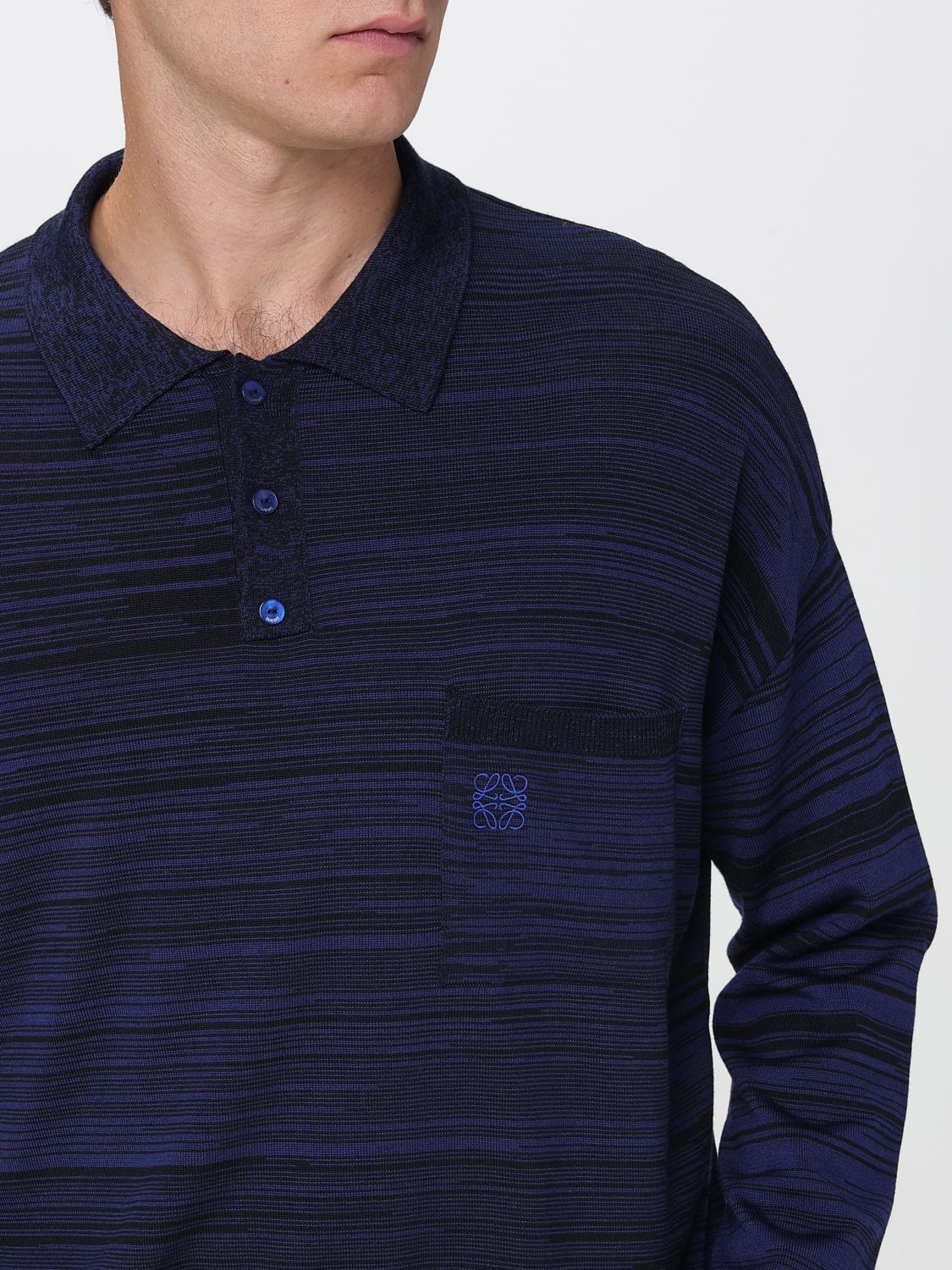 Polo Shirt Men color Blue