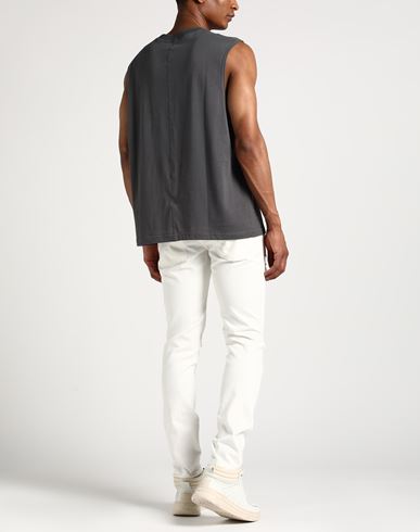 Man Jeans Off white Size 32 Cotton, Elastane