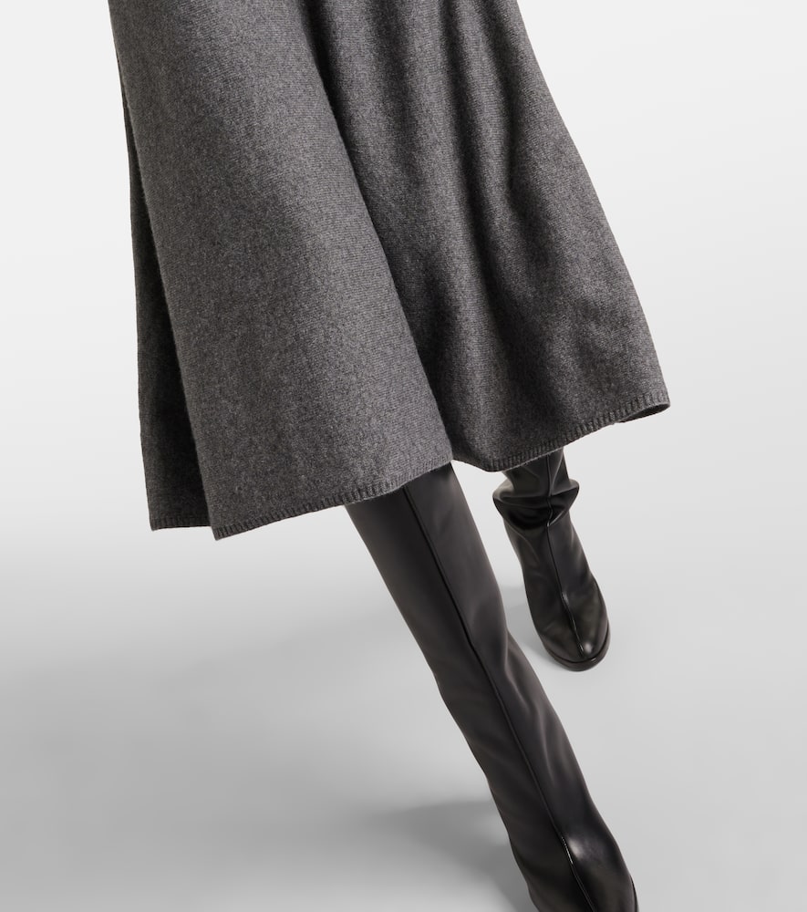 Paisley silk-trimmed polo dress