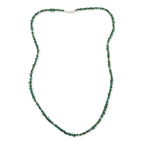 "Chaco Canyon Kingman Turquoise Chip 40"" Necklace"