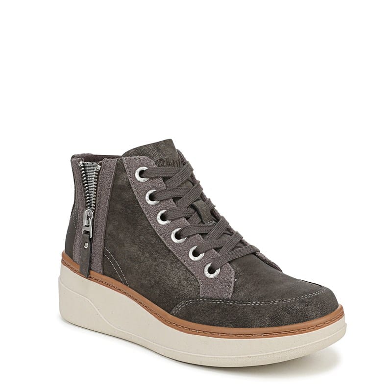 Women's Camden 2 Wedge Sneaker Booties (Charcoal Faux Leather)