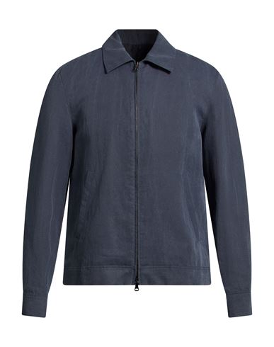 Man Jacket Navy Size 42 Cotton, Linen