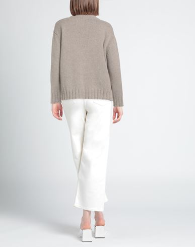 Woman Turtleneck Beige Size 2 Baby alpaca wool, Merino Wool