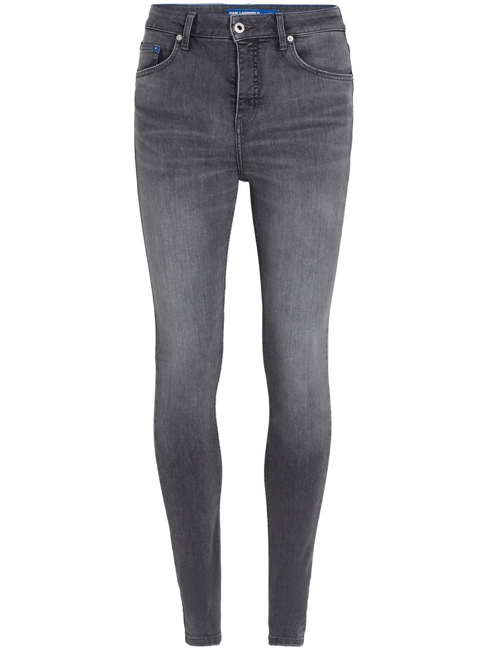 High-rise skinny jeans - Black