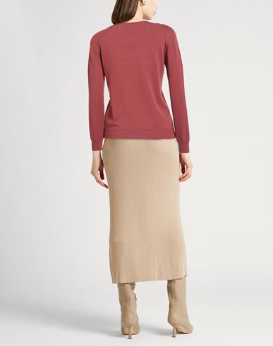 Woman Sweater Brick Size 4 Cotton, Viscose, Polyester