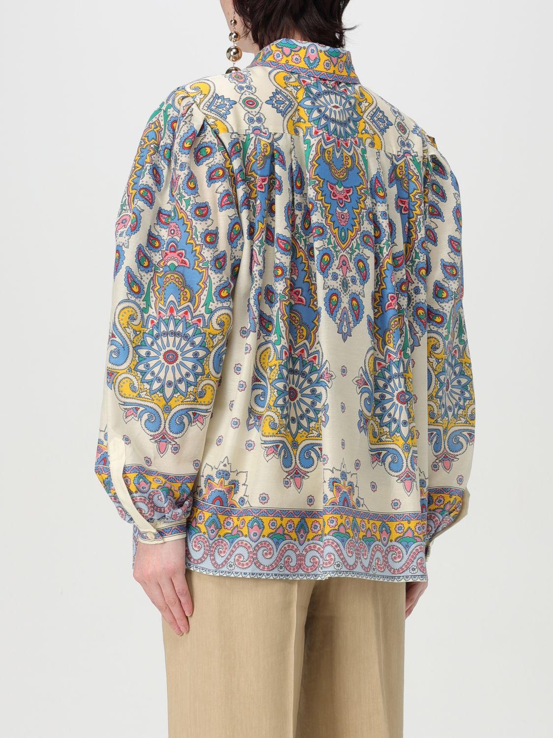 Paisley-print shirt - White