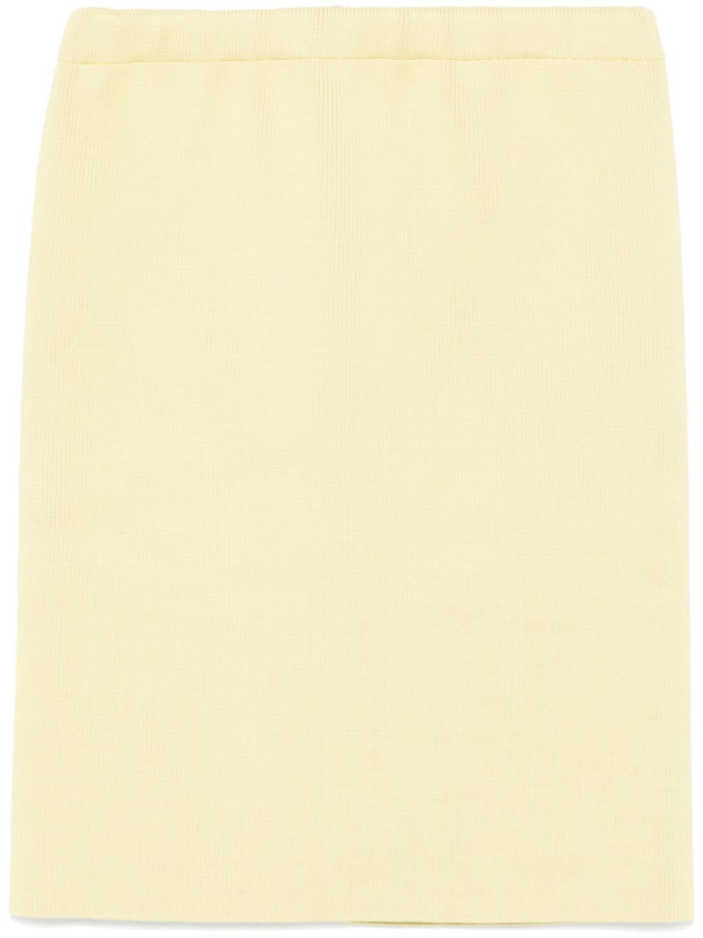 Ribbed-knit skirt - Green