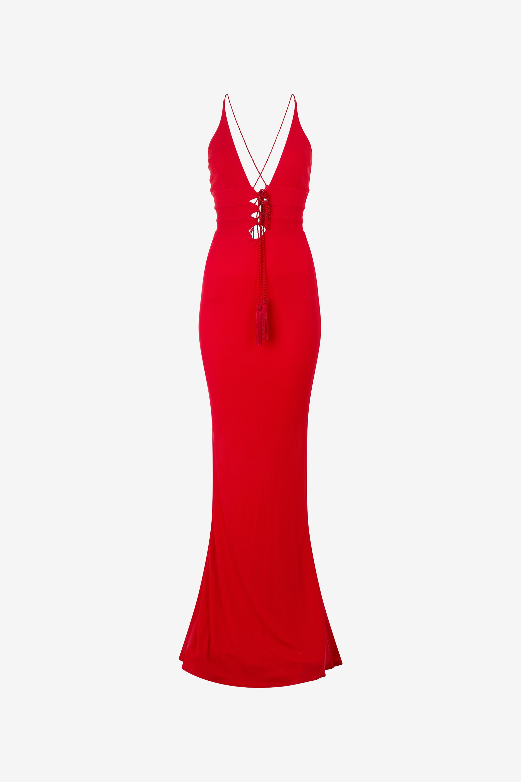 Long Dress With Criss-cross Detail