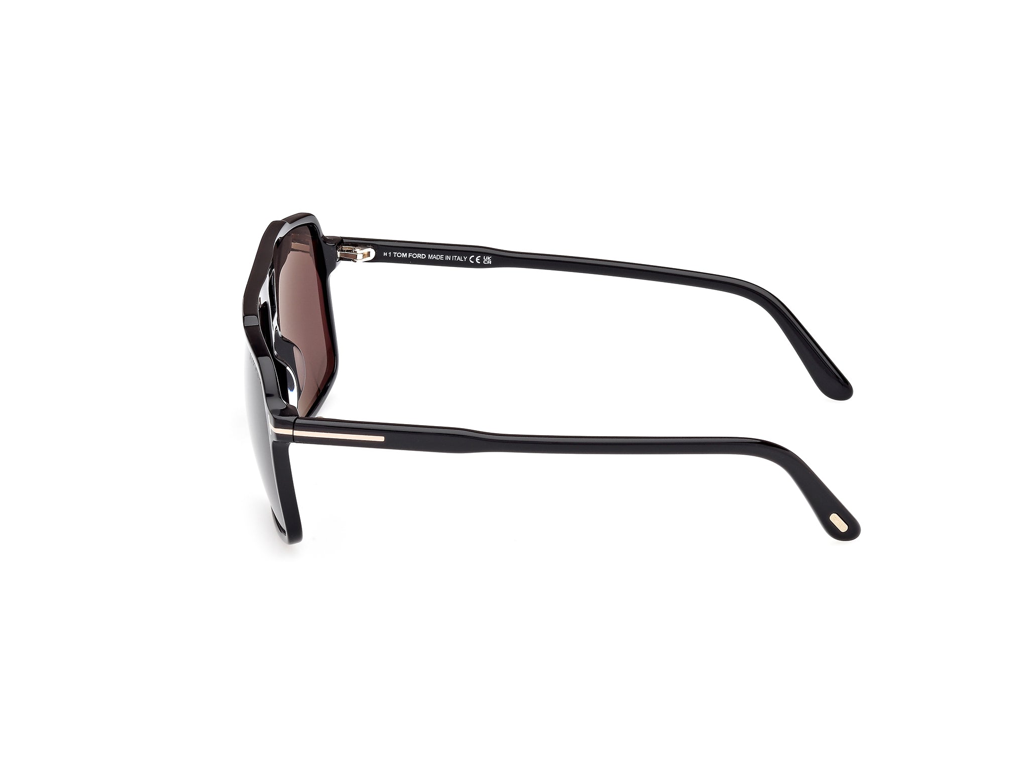 TOM FORD Man TOM FORD FT1177 KEMP 01A Sunglasses Acetate Black Smoke Squared Norma