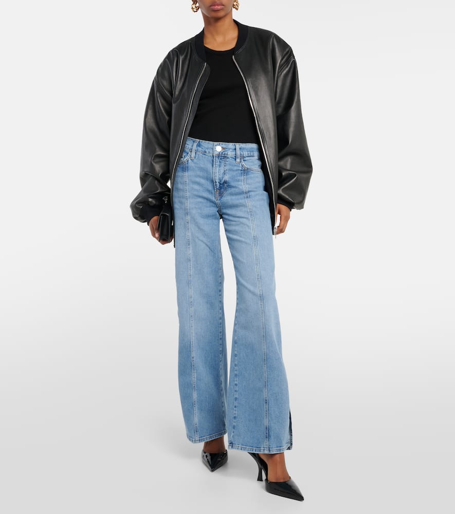 Le Slim Palazzo high-rise jeans