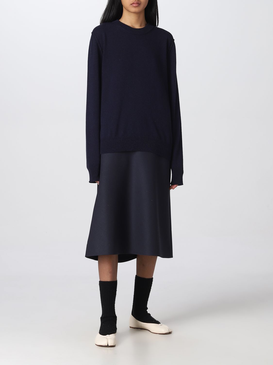 Crew-neck long-sleeve jumper
