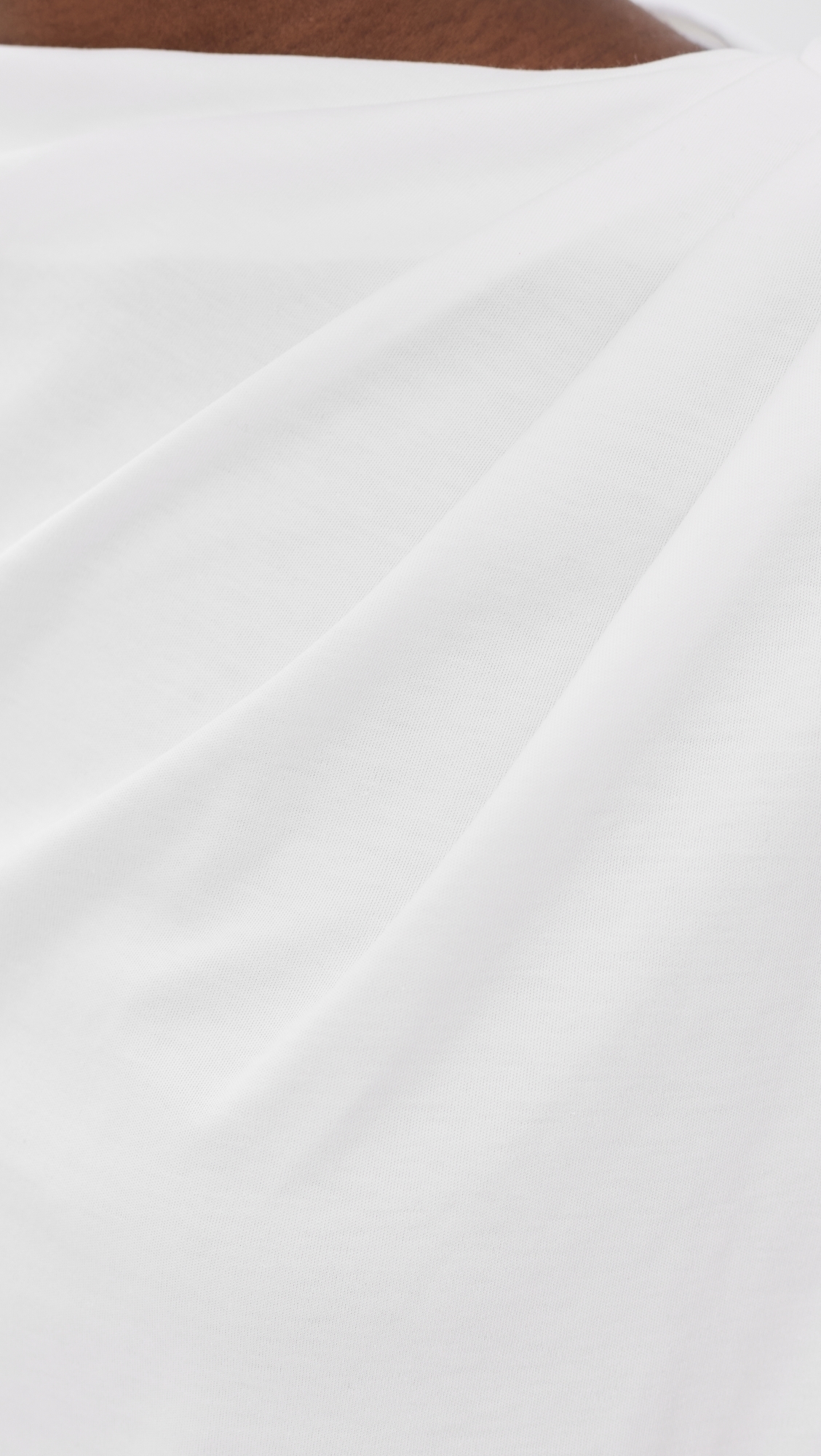 Sleeveless Draped Top Optic White