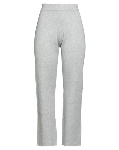 Woman Pants Light grey Size L Cotton, Viscose, Polyamide, Elastane