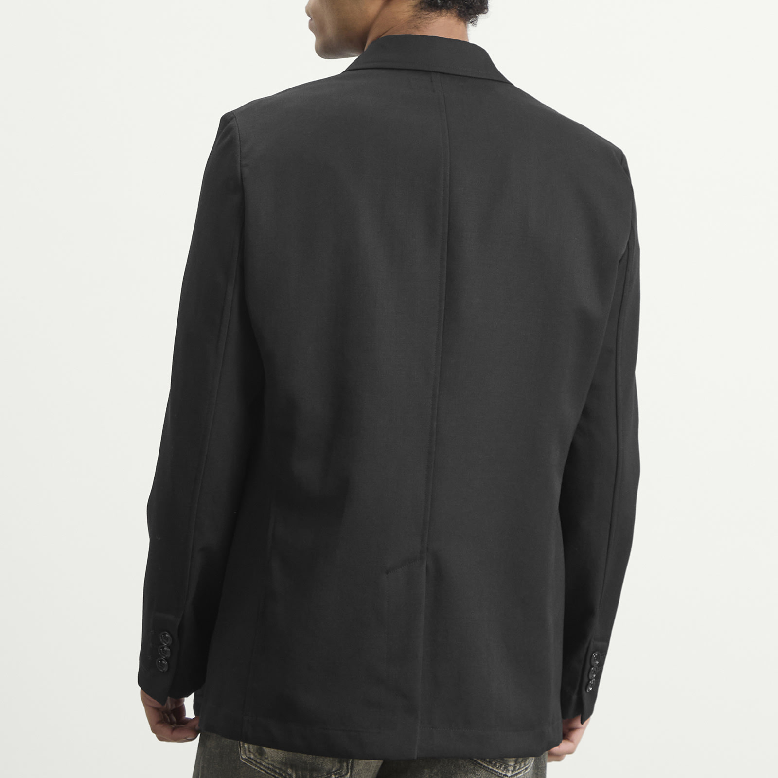 Men's Unconstructed Ceremony Blazer in Black
