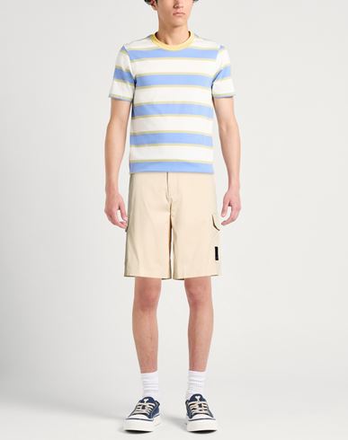 Man Shorts & Bermuda Shorts Beige Size 28 Cotton, Elastane