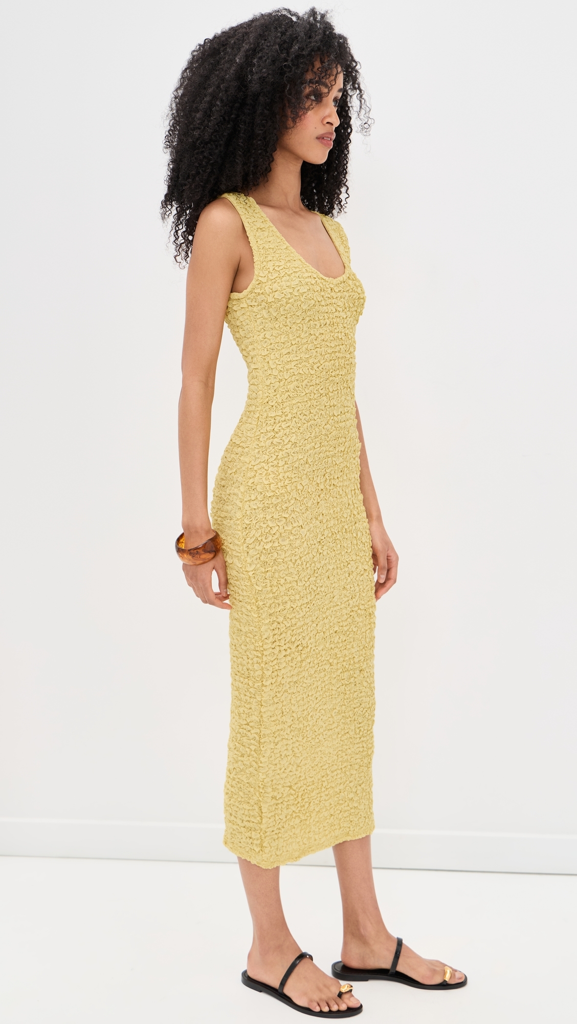 Dimension Tank Dress Raffia