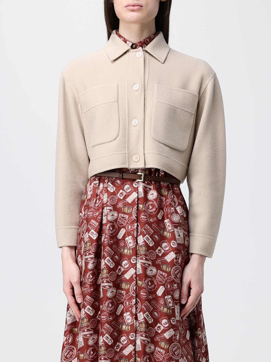 Jacket Woman color Nude