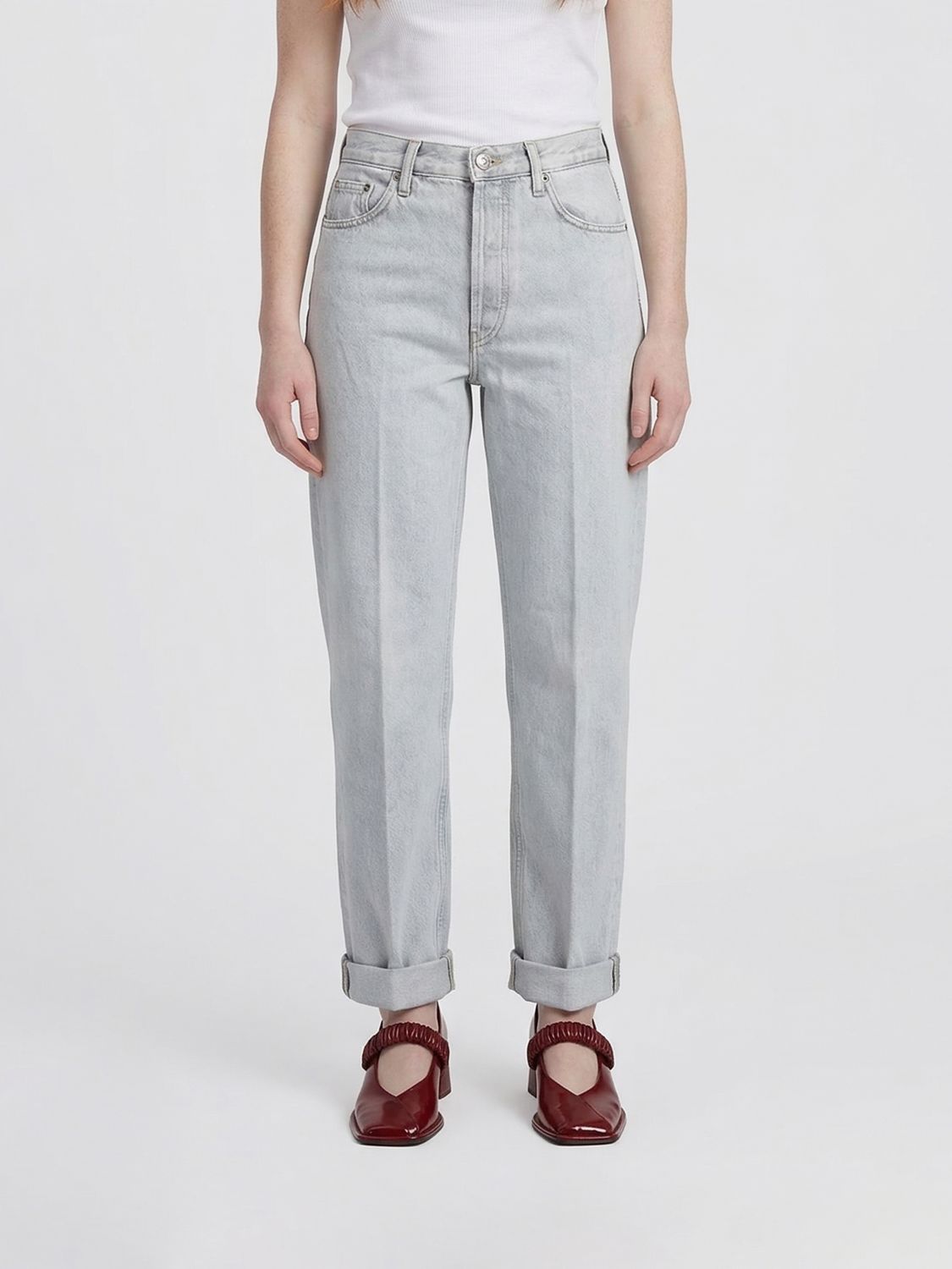 Jeans Woman color Green