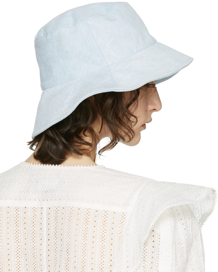 Isabel Marant Blue Loiena Bucket Hat