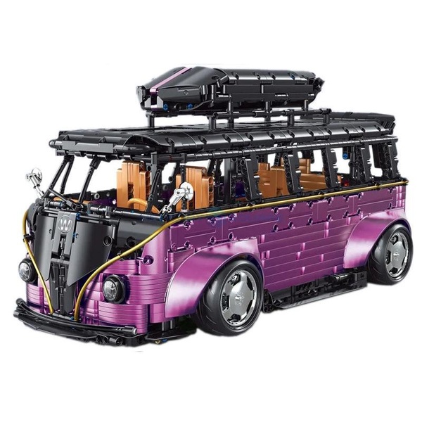 New MOC 3299pcs Super Travel Campervan Car Model Building Block Brick Educational Assembly Toy Children Boy Gift