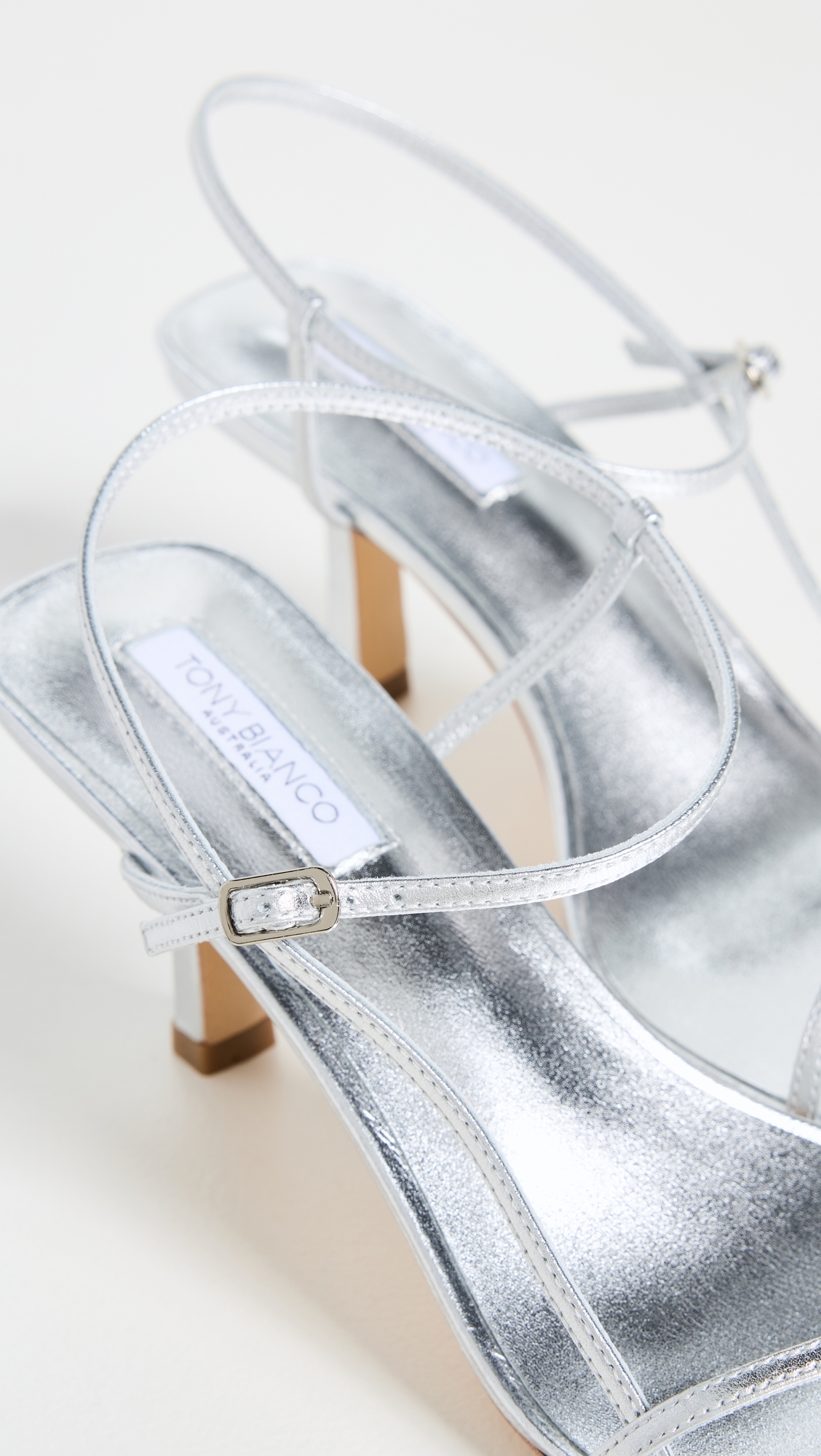 Caprice Heels Silver Metallic