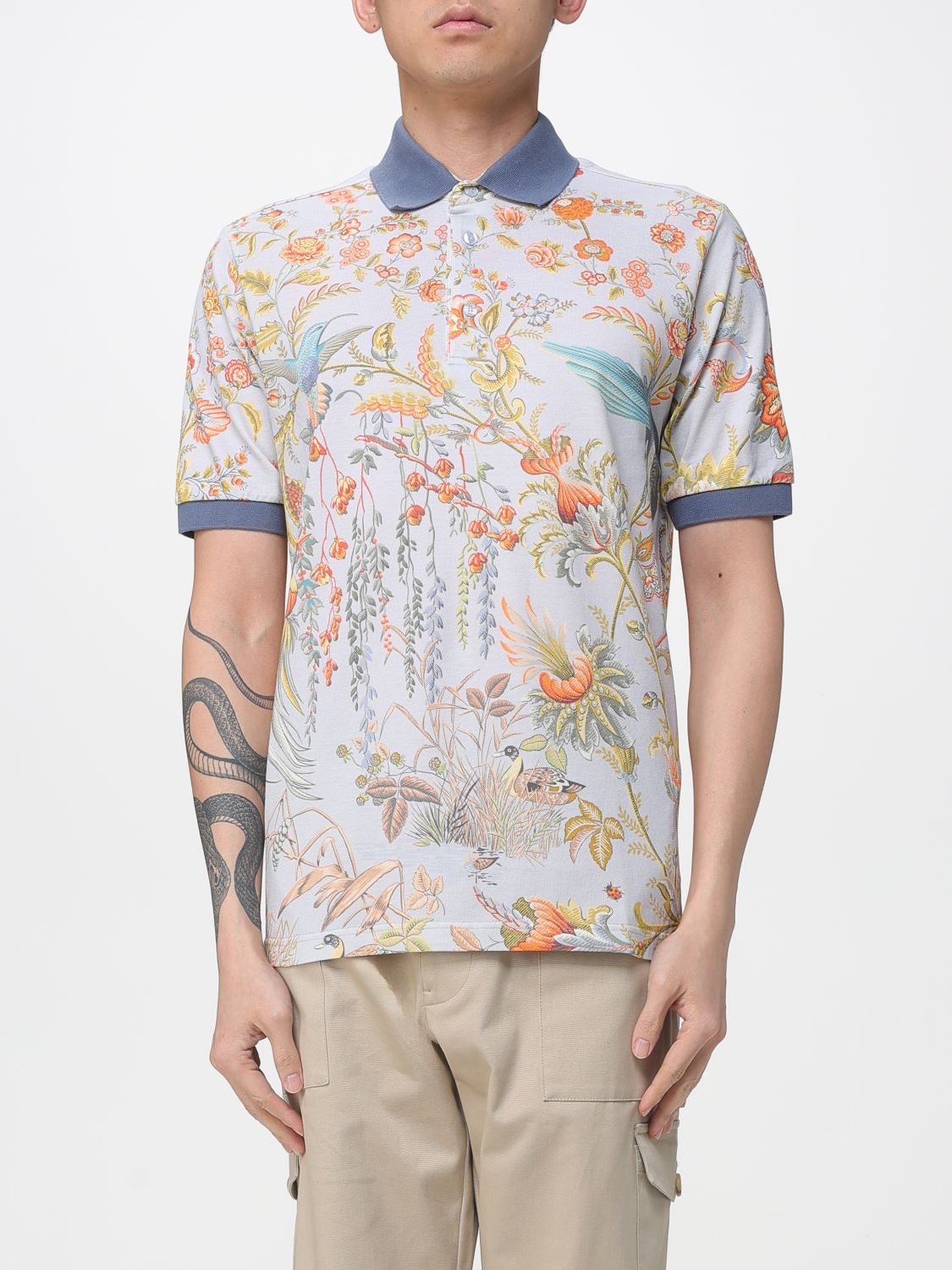 Polo Shirt Men color Multicolor