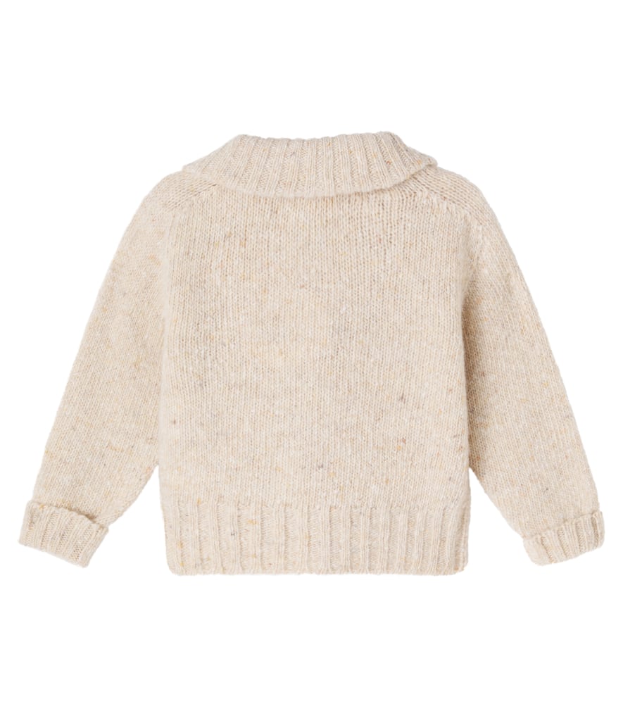 Baby Laos wool-blend cardigan