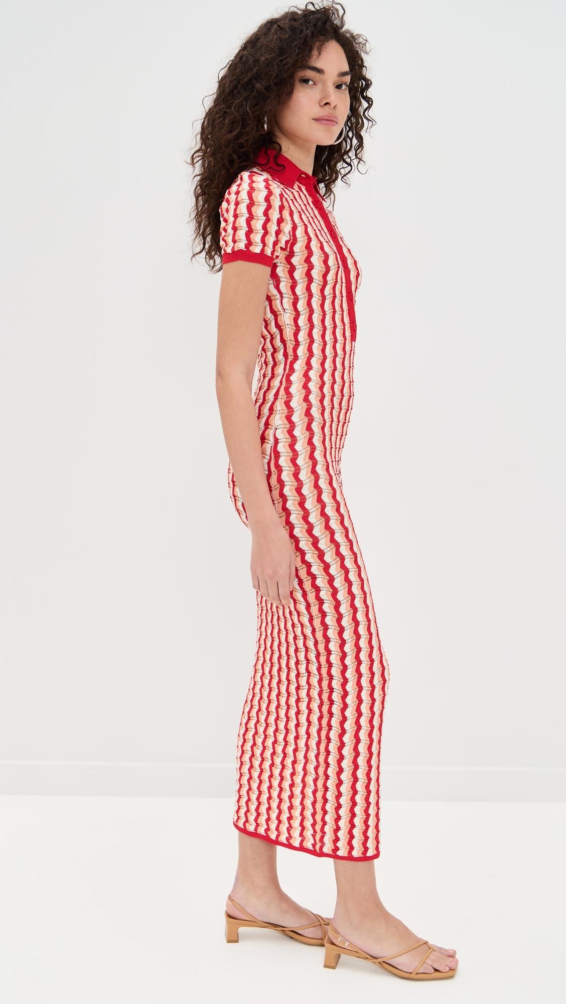 Ronny Kobo Quinlan Knit Dress Cherry