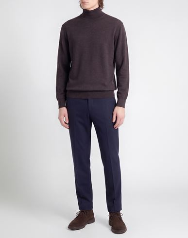 Man Turtleneck Charcoal Size 3XL Merino Wool, Acrylic